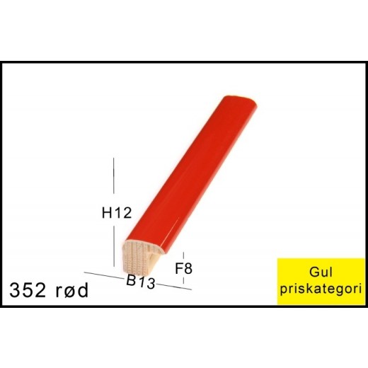 Fotoramme Nr. 352 Rød
