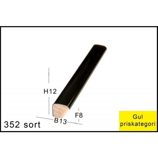 Fotoramme Nr. 352 Blank Sort