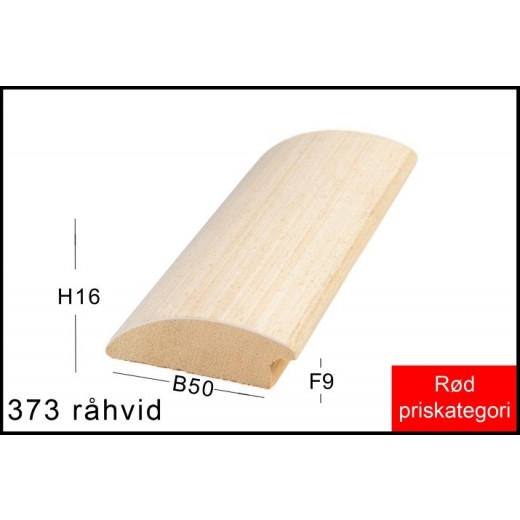 Fotoramme Nr. 373 Råhvid M/Brun