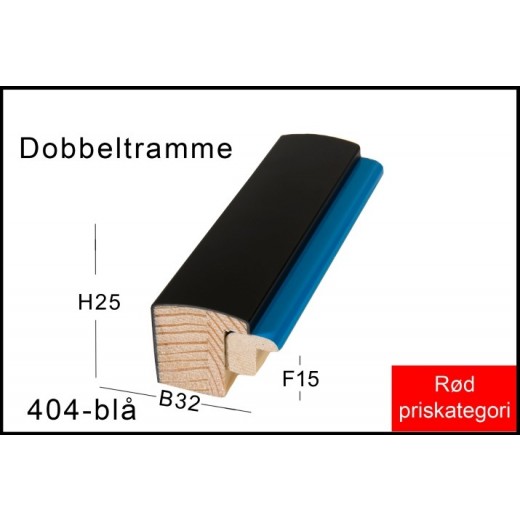 Fotoramme Nr. 404 Blå Trendline