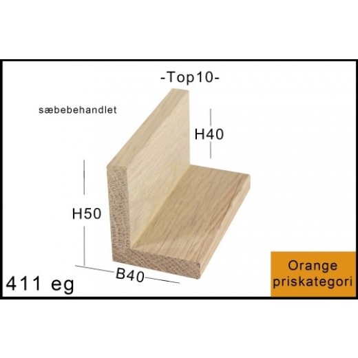 SVÆVERAMME NR. 411 SÆBEBEHANDLET EG