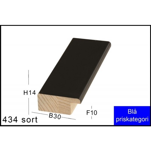 Fotoramme Nr. 434 Sort Special Størrelse 
