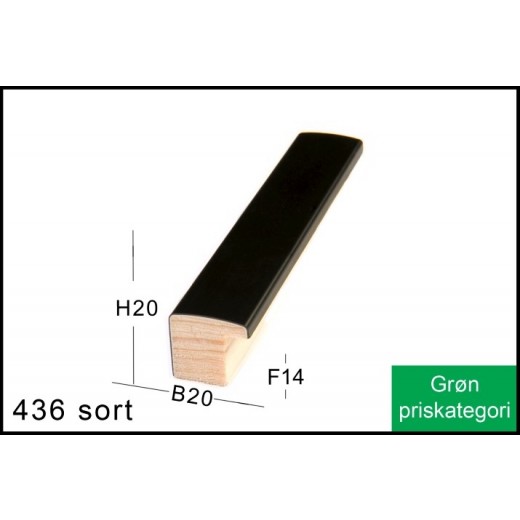 Fotoramme Nr. 436 Sort