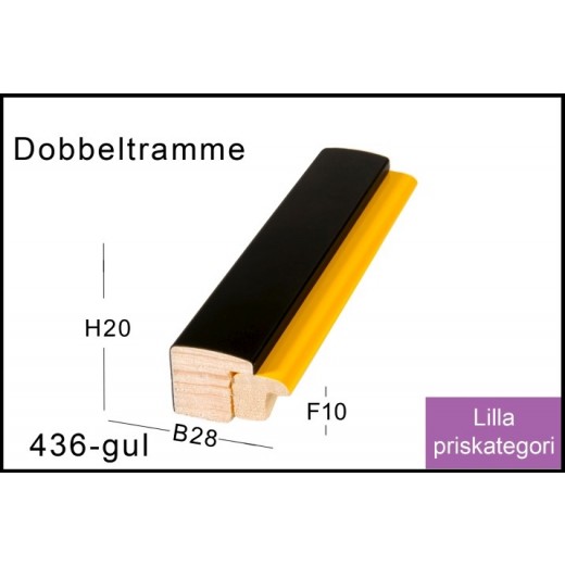 Fotoramme Nr. 436 Gul Trendline