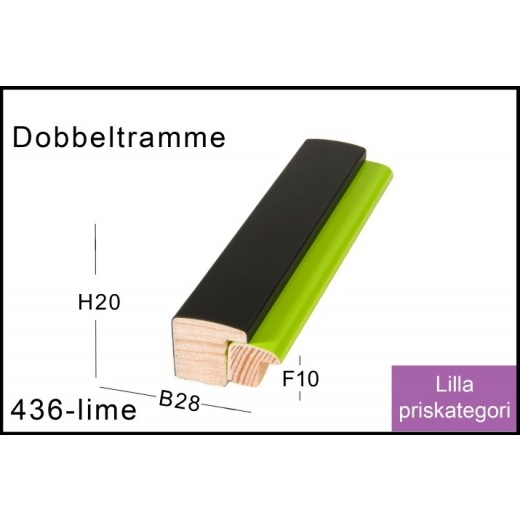 Fotoramme Nr. 436 Lime Trendline Special Størrelse
