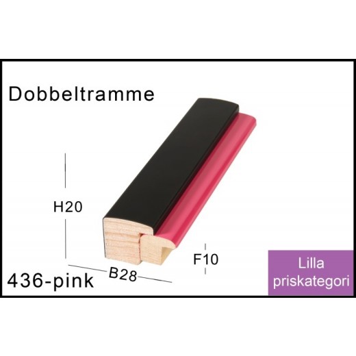 Fotoramme Nr. 436 Pink Trendline Special Størrelse