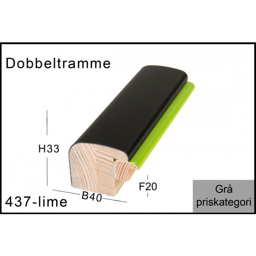 Fotoramme Nr. 437 Lime Trendline