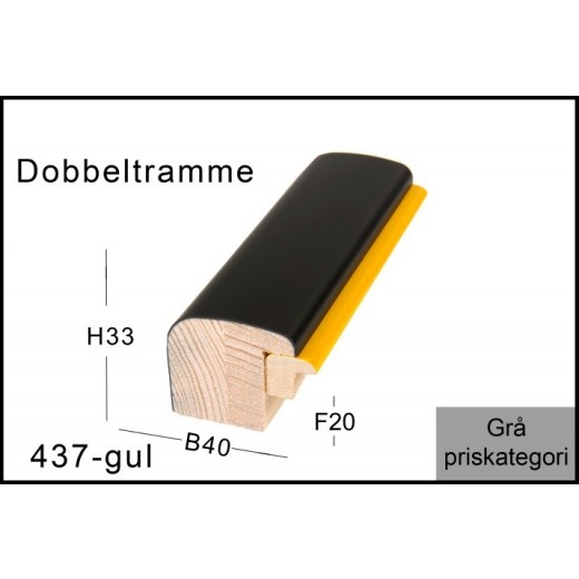 Fotoramme Nr. 437 Gul Trendline Special Størrelse