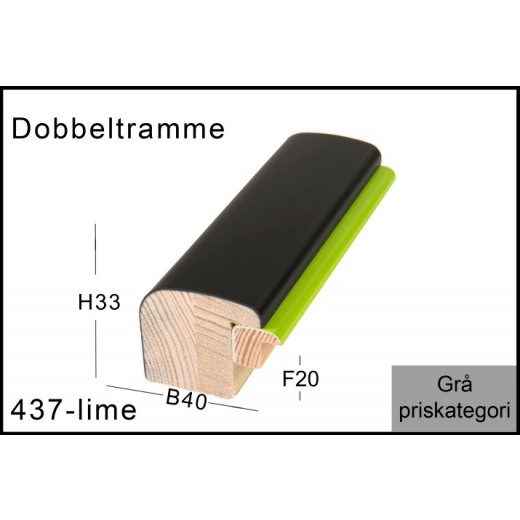 Fotoramme Nr. 437 Lime Trendline
