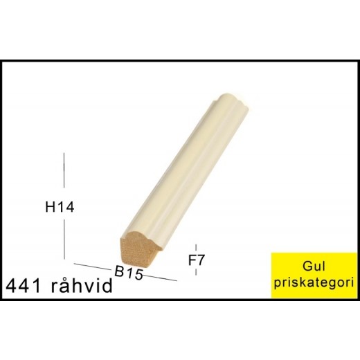 Fotoramme Nr. 441 Cremehvid Special Størrelse