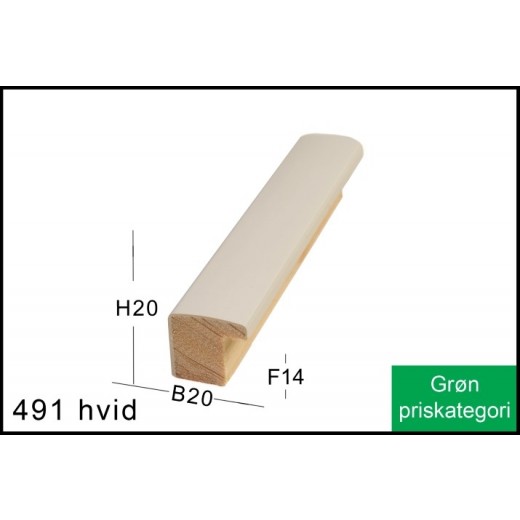 Fotoramme Nr. 491 Mat Hvid