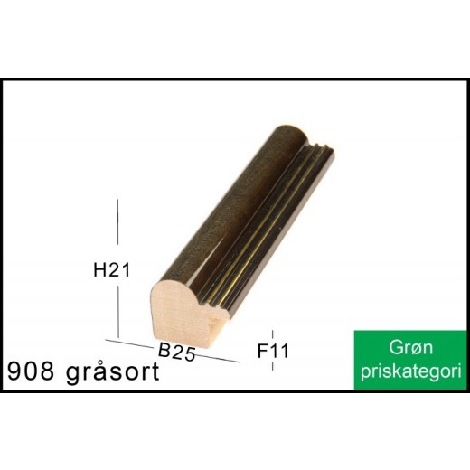 Fotoramme Nr. 908 Gråsort