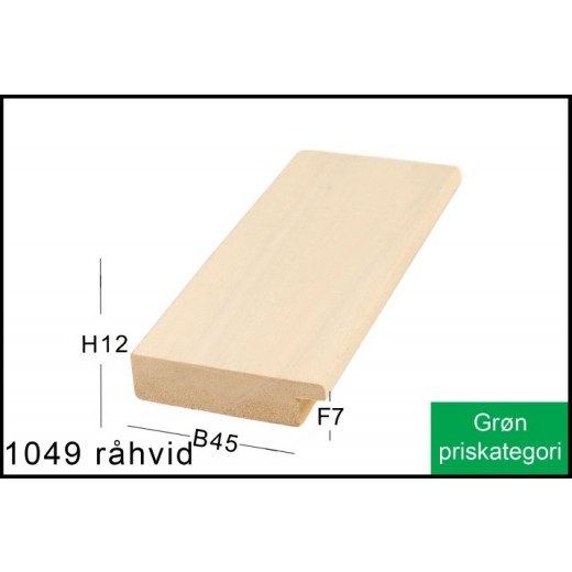 Fotoramme Nr. 1049 Råhvid