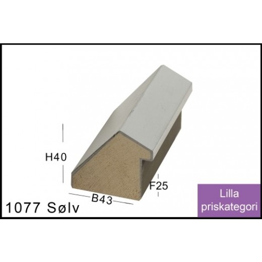 Fotoramme Nr. 1077 Sølv