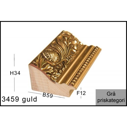 Fotoramme Nr. 3459 Guld Ornament