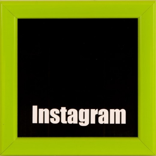 Instagram ramme 10x10 lime
