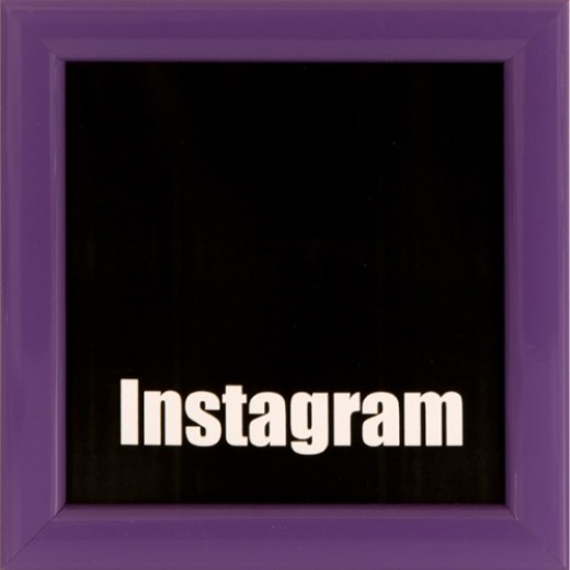 Instagram ramme 10x10 lilla