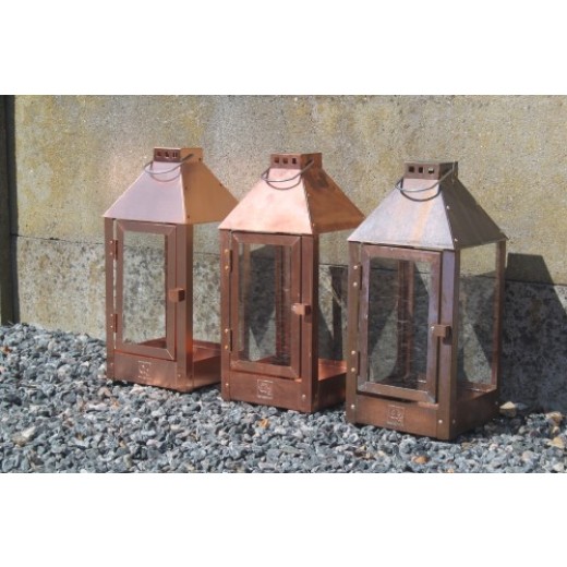 Kobber Mega Lanterne 32x32x70 cm