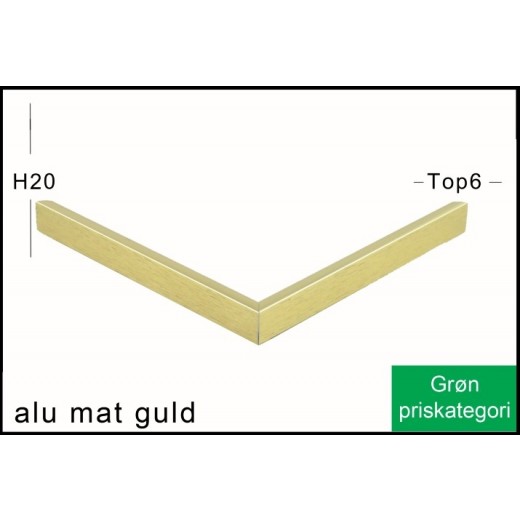 Fotoramme Alu Mat Guld