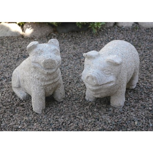 Granit gris. Farve Rosa. L:30 cm 16 kg. Materiale: granit (håndbearbejdet)