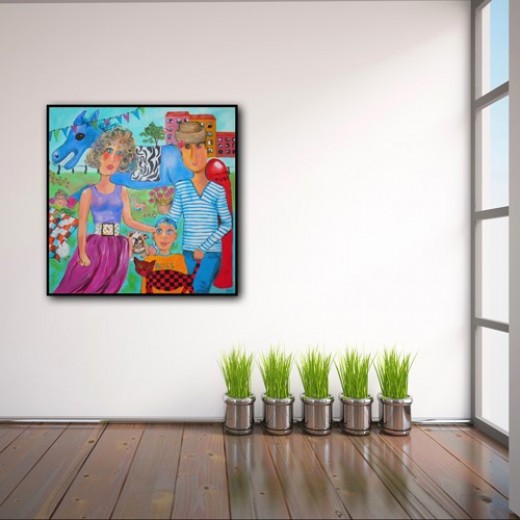 Anni Grøndahl 100x100 cm