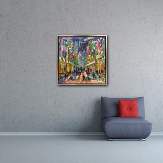 Poul Spanggaard 80x80 cm