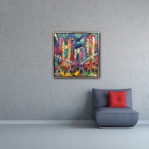 Poul Spanggaard 80x80 cm
