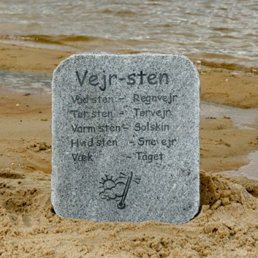 Vejrsten grå