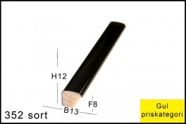 SVÆVERAMME NR. 619 MAT SORT