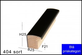 SVÆVERAMME NR. 619 MAT SORT