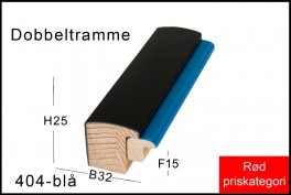 SVÆVERAMME NR. 619 MAT SORT