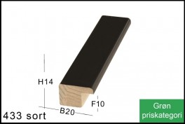 SVÆVERAMME NR. 619 MAT SORT