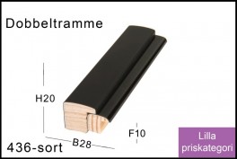 Fotoramme Nr. 436 Sort Trendline