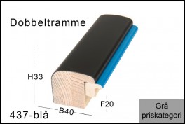 Fotoramme Nr. 437 Blå Trendline