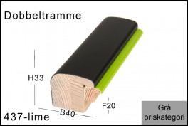 SVÆVERAMME NR. 619 MAT SORT