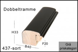 Fotoramme Nr. 437 Sort Trendline