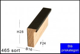 SVÆVERAMME NR. 619 MAT SORT