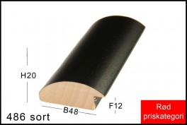 SVÆVERAMME NR. 619 MAT SORT