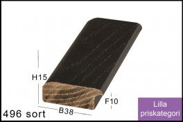 SVÆVERAMME NR. 619 MAT SORT