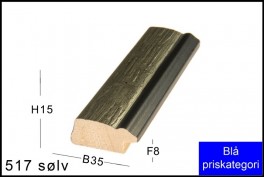 SVÆVERAMME NR. 619 MAT SORT