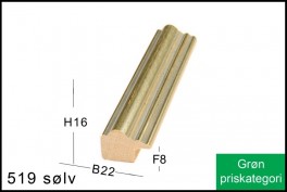 SVÆVERAMME NR. 619 MAT SORT