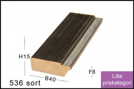 SVÆVERAMME NR. 619 MAT SORT