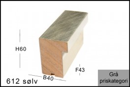 SVÆVERAMME NR. 619 MAT SORT