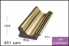 SVÆVERAMME NR. 619 MAT SORT