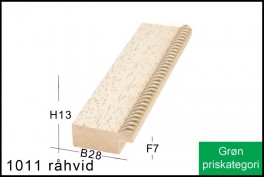Fotoramme Nr. 1011 Råhvid