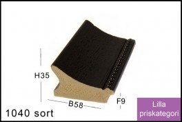 SVÆVERAMME NR. 619 MAT SORT