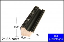 SVÆVERAMME NR. 619 MAT SORT