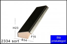 SVÆVERAMME NR. 619 MAT SORT