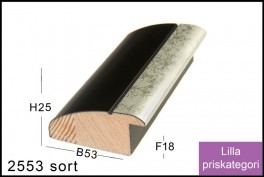 SVÆVERAMME NR. 619 MAT SORT