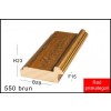 Fotoramme Nr. 550 Brun M/Guld Special Størrelse